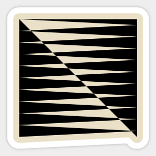 geometric shift (black) Sticker
